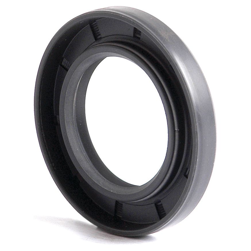 The Sparex Metric Rotary Shaft Seal, measuring 30 x 50 x 7mm and featuring a black rubber construction with a circular shape and hollow center, is designed to seal machinery components to prevent leaks. (Sparex Part No. S.50241)
