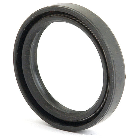 A close-up view of the Sparex Metric Rotary Shaft Seal, 32 x 42 x 7mm Double Lip (Sparex Part No. S.50254), featuring a circular rubber oil seal with a metal spring inside the inner double lip.