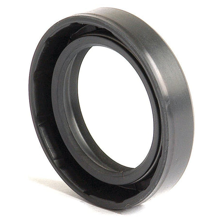 A black rubber oil seal with a circular shape, an inner metal ring, and double lip design. This **Sparex** **Metric Rotary Shaft Seal** (Part No. S.50257) measures 32 x 47 x 10mm.