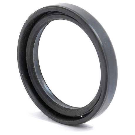 The Sparex Metric Rotary Shaft Seal (Part No. S.50268) is a black circular rubber seal with a metallic inner ring, specifically designed for machinery to prevent leaks. Measuring 35 x 45 x 7mm, this seal features a double lip for enhanced effectiveness.