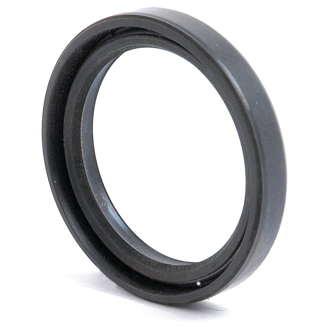 A close-up view of a black circular rubber gasket with a slightly raised outer edge reveals the Sparex Metric Rotary Shaft Seal, featuring a Double Lip design and sized at 35 x 45 x 7mm (Sparex Part No.S.50268).