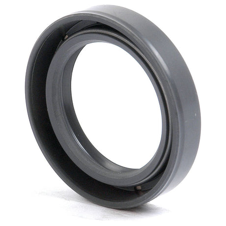 A black metal ring with an open center and a built-in spring, featuring a double lip design, known as the Metric Rotary Shaft Seal by Sparex (Part No. S.50274), measuring 35 x 50 x 10mm.