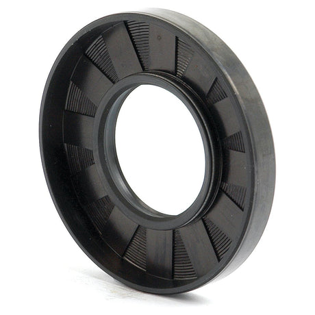 A round, black rubber oil seal with a grooved inner surface, the Sparex Metric Rotary Shaft Seal (35 x 72 x 10mm, Part No. S.50292) features a double lip design for effectively sealing rotating shafts and preventing fluid leakage.