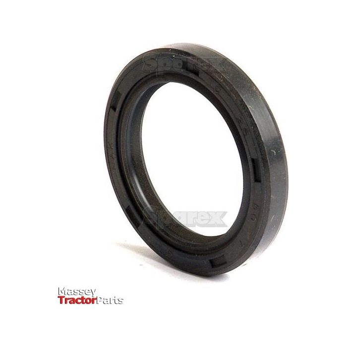 A black circular oil seal labeled "Sparex" featuring a Double Lip design, with the text "Massey Tractor Parts" in the lower left corner. It fits a 36 x 50 x 7mm Metric Rotary Shaft Seal and is identified as Sparex Part No.S.50297.