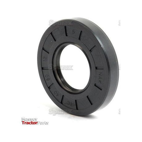 A black rubber Metric Rotary Shaft Seal (40 x 80 x 13mm, Double Lip) with numeric markings is displayed against a white background. The Sparex logo is visible at the bottom left, denoting it as Sparex Part No. S.50331 and a quality metric rotary shaft seal.