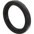 A 40 x 55 x 7mm black rubber oil seal with visible ridges and markings, designed for various mechanical applications and compatible with Landini tractor parts, known as the Metric Rotary Shaft Seal | Sparex Part No.S.42159 from Sparex.