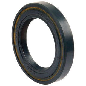 Close-up view of a Sparex Metric Rotary Shaft Seal, measuring 40 x 62 x 10mm, featuring a black rubber exterior and an inner metal ring. This circular seal is commonly used in mechanical applications to prevent leakage and is ideal for FARMALL tractors. Available at Sparex under Part No. S.65035.