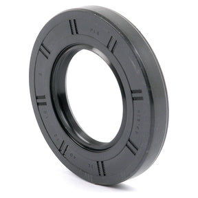 The Sparex Metric Rotary Shaft Seal (Part No. S.50328) is a black, circular seal with ridged edges and alphanumeric markings on the surface, measuring 40 x 72 x 10mm and featuring a double lip for enhanced sealing capabilities.