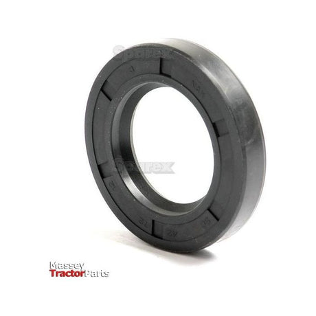 A black circular seal with the text "Sparex" engraved on it, used for Massey tractor parts, is displayed against a white background. This Metric Rotary Shaft Seal from Sparex, measuring 42 x 72 x 12mm (Sparex Part No.S.50339), ensures reliable performance.