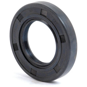 Description: The Sparex Metric Rotary Shaft Seal, featuring dimensions of 42 x 60 x 10mm and part number S.50334, is a black rubber seal with multiple ridges and markings around its outer edge. Its double lip design includes a central hole, making it ideal for use with John Deere equipment.