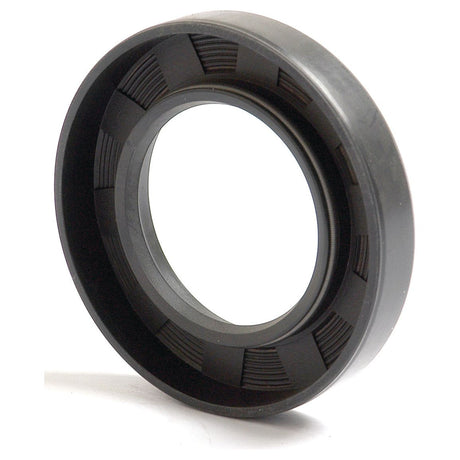 A close-up of the Sparex Metric Rotary Shaft Seal, featuring circular grooves on the inner rim and a single lip design, used in machinery to prevent lubricant leakage. This black rubber seal measures 42 x 72 x 12mm and is identified by Sparex Part No.S.50339.