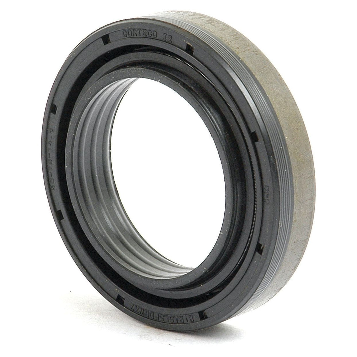 A black and gray Metric Rotary Shaft Seal, measuring 45 x 70 x 17mm, with the Sparex brand name engraved on its outer edge, compatible with Massey Ferguson and Case IH / International Harvester machinery (Sparex Part No.S.57269).