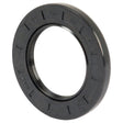 A black rubber oil seal with the Sparex Part No. S.50385 and "NAK TC 50 80 8" embossed on its surface, designed as a Metric Rotary Shaft Seal for Massey Ferguson machinery, measuring 50 x 80 x 8mm with a double lip configuration.