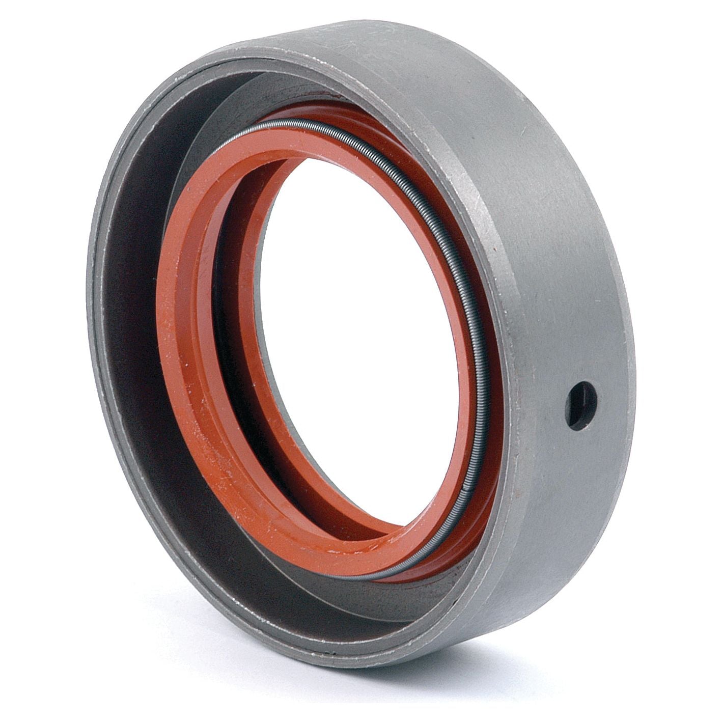 A close-up image of the Sparex Metric Rotary Shaft Seal, 54 x 81 x 21mm (Sparex Part No. S.40908), featuring a gray outer casing and an orange inner lining. The seal, designed similar to those used in Massey Ferguson machinery, appears to be constructed with a combination of metal and rubber components.