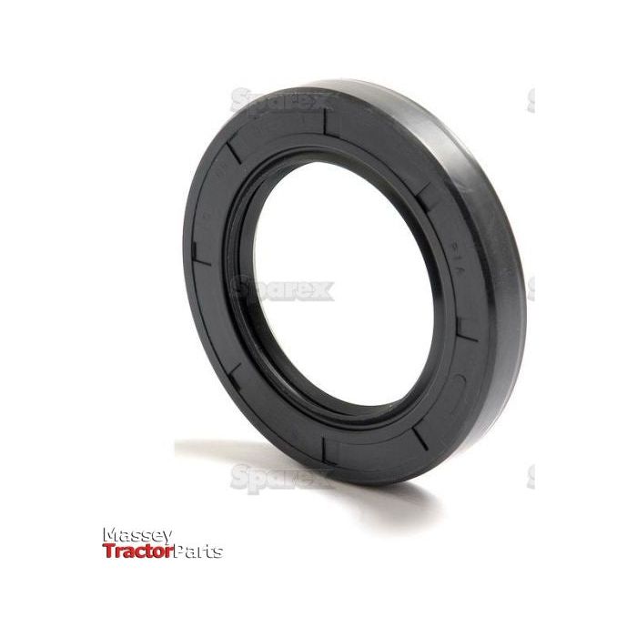 A black, circular Metric Rotary Shaft Seal (55 x 85 x 12mm Double Lip), with a smooth outer edge and a ridged inner edge, displayed on a white background. The Sparex brand is marked on the top and bottom right corners.