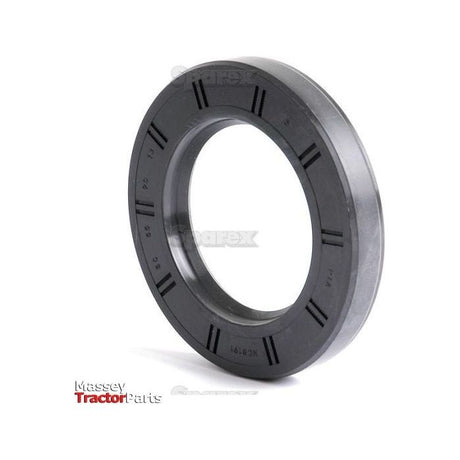 The Sparex Metric Rotary Shaft Seal, featuring a single lip design and branded under Part No. S.50414, measures 55 x 90 x 13mm. This black rubber oil seal is ideal for various machinery applications.