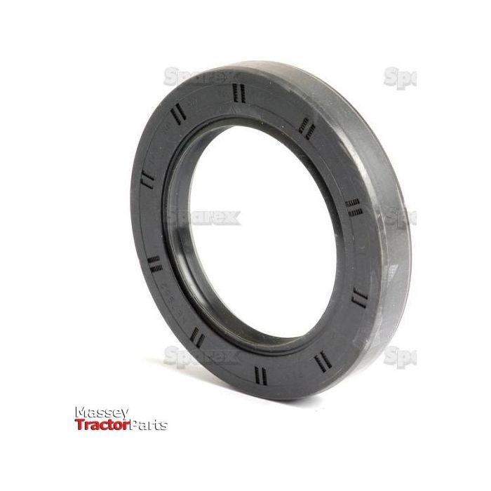 A circular black rubber tractor oil seal, Sparex Part No. S.50429, measuring 60 x 90 x 13mm, is displayed against a white background, with "Massey Tractor Parts" text in the lower-left corner. This Metric Rotary Shaft Seal from Sparex features a Double Lip design for enhanced performance.