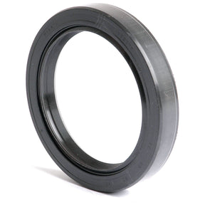 A close-up image of a black rubber Sparex Metric Rotary Shaft Seal (Part No.S.50425) with a circular shape and a smooth outer surface. This double lip seal measures 60 x 80 x 12mm.
