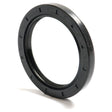 A close-up photo of a Sparex Metric Rotary Shaft Seal, 60 x 80 x 8mm Double Lip, with marked measurements on its black, circular rubber surface. Identified by Sparex Part No.S.50423, this seal boasts a double lip design for enhanced performance.