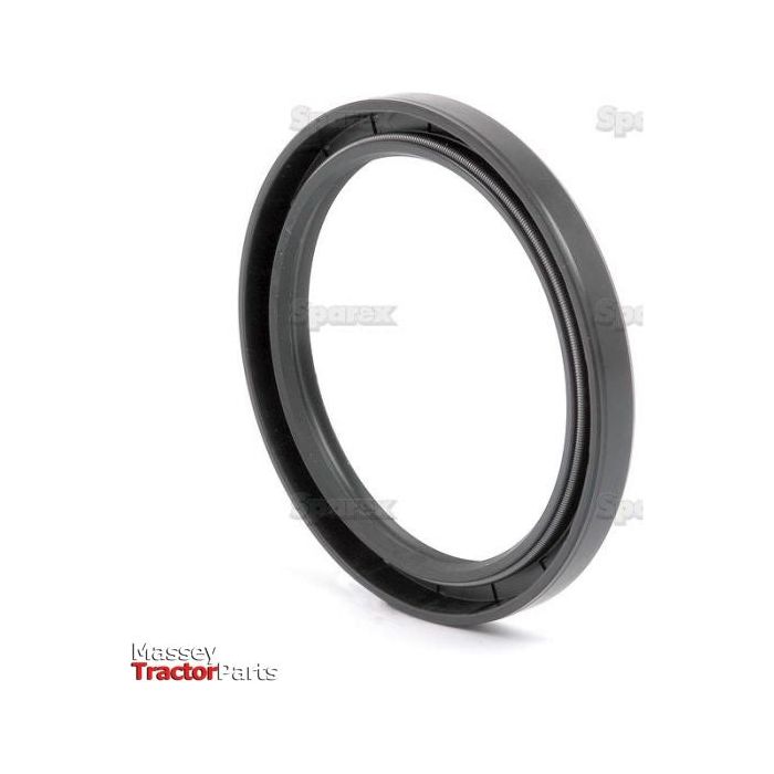 A black circular tractor oil seal, measuring 80 x 100 x 10mm, used for preventing the leakage of fluids in machinery. The brand name Sparex is visible in the corner, indicating it as a Metric Rotary Shaft Seal with a Double Lip (Sparex Part No.S.50456).