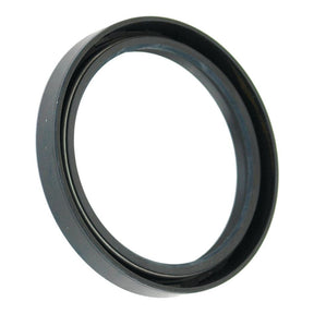 Close-up of a black mechanical ring component with visible grooves and inner threading, featuring a double lip design, specifically the Sparex Metric Rotary Shaft Seal (80 x 100 x 13mm, Part No. S.50457), against a white background.