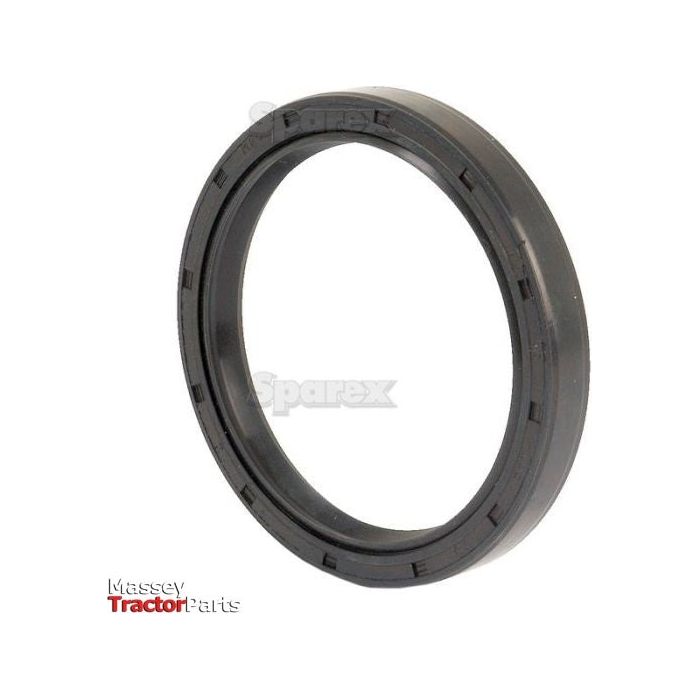 A black rubber oil seal ring, prominently displaying "Sparex" and "Massey Tractor Parts" in the background, serves as a Sparex Metric Rotary Shaft Seal with Double Lip, measuring 85 x 105 x 13mm (Part No. S.50462).