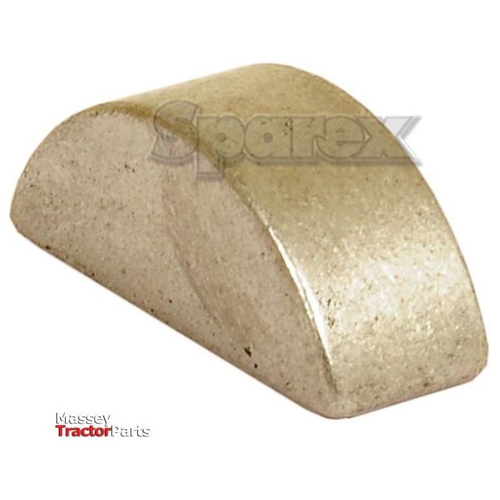 A metallic, wedge-shaped Massey tractor part with "Sparex" faintly watermarked in the background, resembling a Sparex Metric Woodruff Key (DIN 6888) measuring 10 x 11mm, Part No. S.11066.