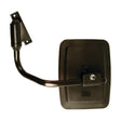 The Sparex Mirror Arm Assembly - Adjustable (380 - 530mm) RH, with its black side-view mirror, mounting bracket, and adjustable arm, is compatible with vehicles like the Fiat 1180 and commonly used for replacements.