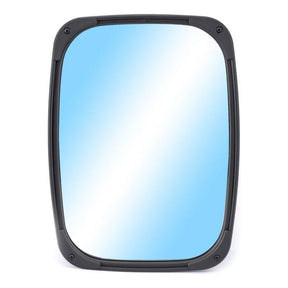 Rectangular mirror with rounded corners and a dark frame, reflecting a blue sky with light clouds, reminiscent of the polished precision found in AGCO's Massey Ferguson - Mirror External - 4288898M91.