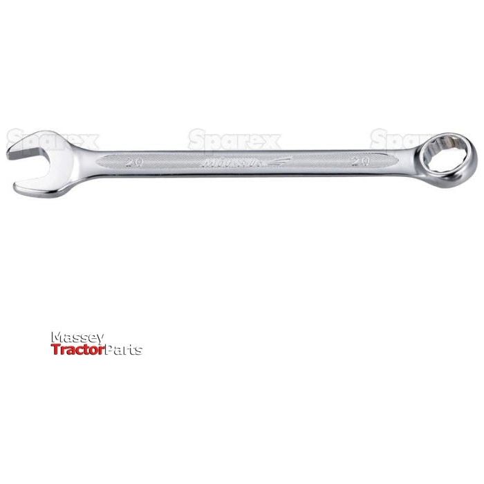 A 14mm combination spanner featuring an open-end on one side and a box-end on the other, branded with "Sparex" in the bottom left corner. This robust tool, Sparex Part No.S.113822, is made from Chrome Vanadium for exceptional durability.