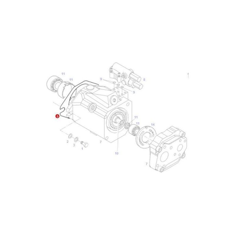 Fendt Moulded Seal - 816940010010 | OEM | Fendt parts | Hydraulic Pumps & Motors-Fendt-