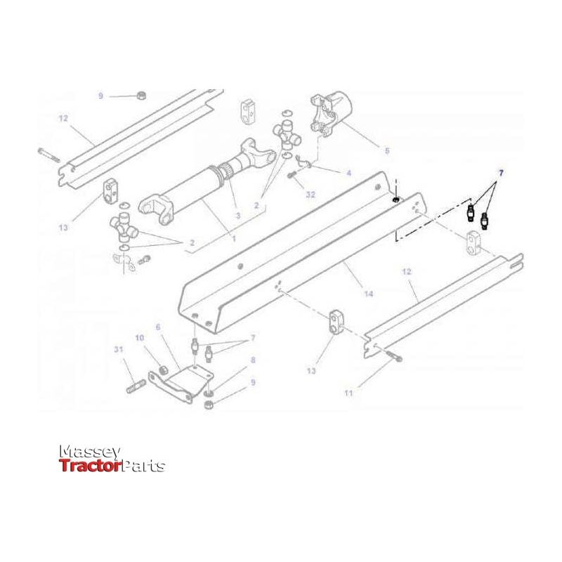 Light Grey T-shirt with Tractor Print - X993322010-Massey Ferguson-Clothing,t-shirt