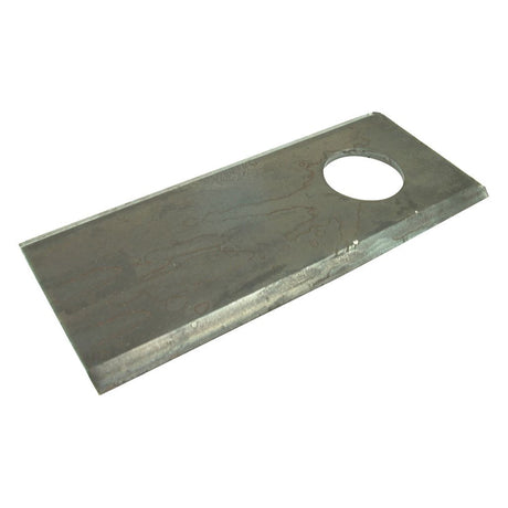 Mower Blade - Flat blade, top edges sharp -  108 x 48x3mm - Hole⌀21mm  - RH & LH -  Replacement for Galfre, Marangon, Morra, New Holland
 - S.77079 - Massey Tractor Parts