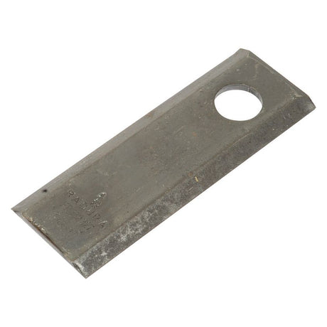 Mower Blade - Flat blade, top edges sharp -  114 x 50x4mm - Hole⌀19mm  - RH & LH -  Replacement for JF, Stoll
 - S.105670 - Massey Tractor Parts
