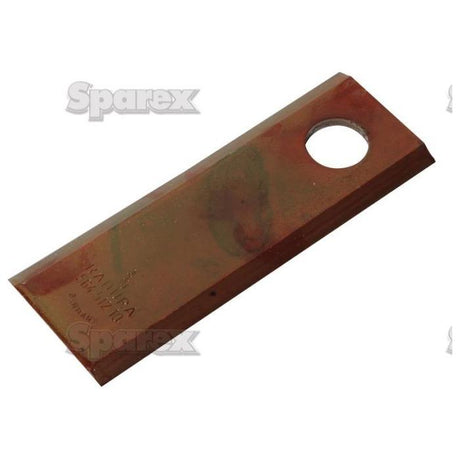 Mower Blade - Flat blade, top edges sharp -  123 x 40x4mm - Hole⌀18.25mm  - RH & LH -  Replacement for Kuhn
 - S.105674 - Massey Tractor Parts