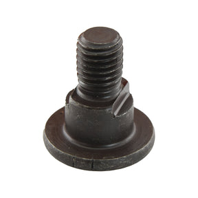 Close-up of a black, threaded Mower Blade Retainer with a wide flange at its base and a smooth cylindrical head. The M12x33mm retainer, marked Sparex, features a standard thread length for versatile applications and serves as a replacement part for Kuhn, Taarup to fit as 561-158-00.