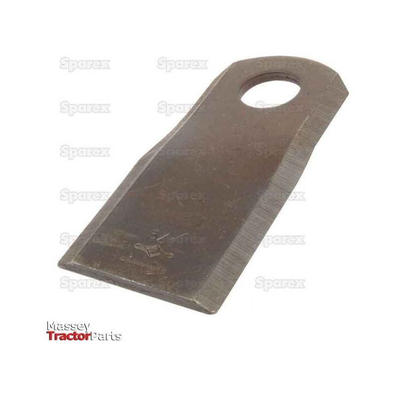 Mower Blade - Twisted blade, bottom edge sharp & parallel -  115 x 50x4mm - Hole⌀20.5mm  - RH -  Replacement for Kuhn
 - S.72568 - Massey Tractor Parts