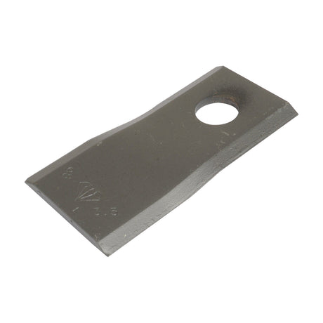 Mower Blade - Twisted blade, bottom edge sharp & parallel -  98 x 45x3.5mm - Hole⌀16.5mm  - LH -  Replacement for Fort-Morra
 - S.22872 - Massey Tractor Parts