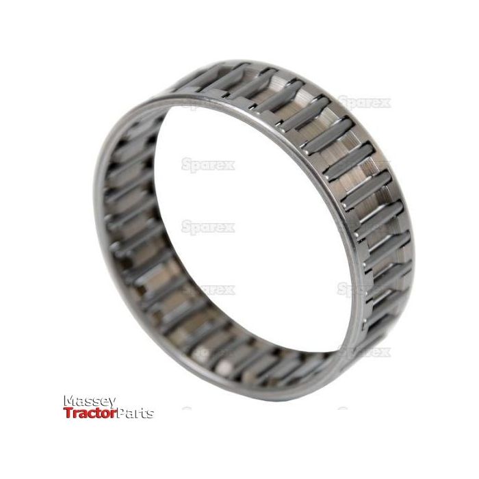 A Sparex Needle Bearing (18 pcs.), part number S.108024, is displayed against a white background. The bearing, which is cylindrical in shape with evenly spaced rollers inside, has the text "Massey Tractor Parts" visible at the bottom left corner, indicating that it is compatible with Ford/New Holland tractors.