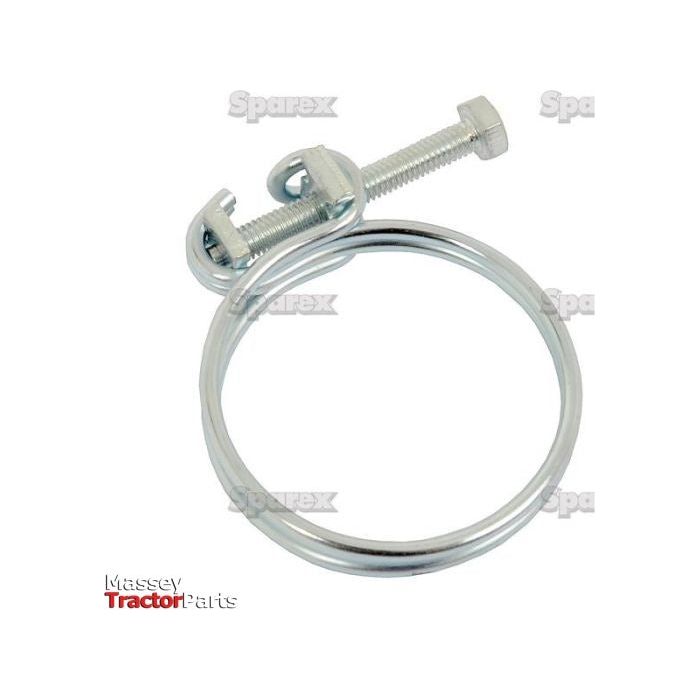 Double Wire Hose Clip,⌀33-37mm.  .
 - S.26275 - Farming Parts