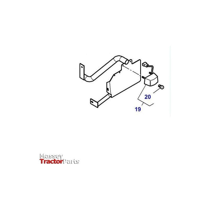 Massey Ferguson Number Plate Light - 3619018M91 | OEM | Massey Ferguson parts | Number Plate & Interior Lights-Massey Ferguson-Farming Parts,Lighting & Electrical Accessories,Number Plate & Interior Lights,Tractor Parts,Vehicle Lighting