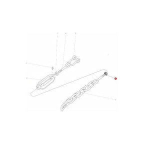 Nut 3/4 unc l/h Thread - 490532M1 - Massey Tractor Parts