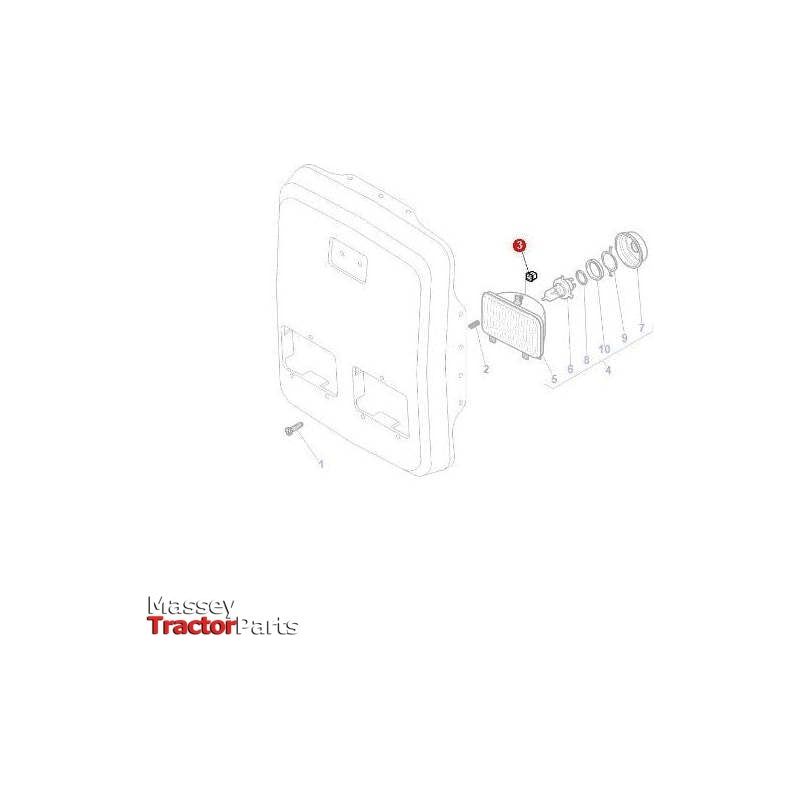 Massey Ferguson Nut Cladding - 3809347M1 | OEM | Massey Ferguson parts | Cab Trim-Massey Ferguson-2 Piece Fittings,Axles & Power Train,Bolts & Nuts,Bolts & O rings,Farming Parts,Hydraulic Fluid Connectors,Hydraulics,Inserts,Machinery Parts,Nuts,Plough & Cultivation Fasteners,SAE,Screws & Fasteners,Towing & Fasteners,Tractor Parts,Wheels & Mudguards