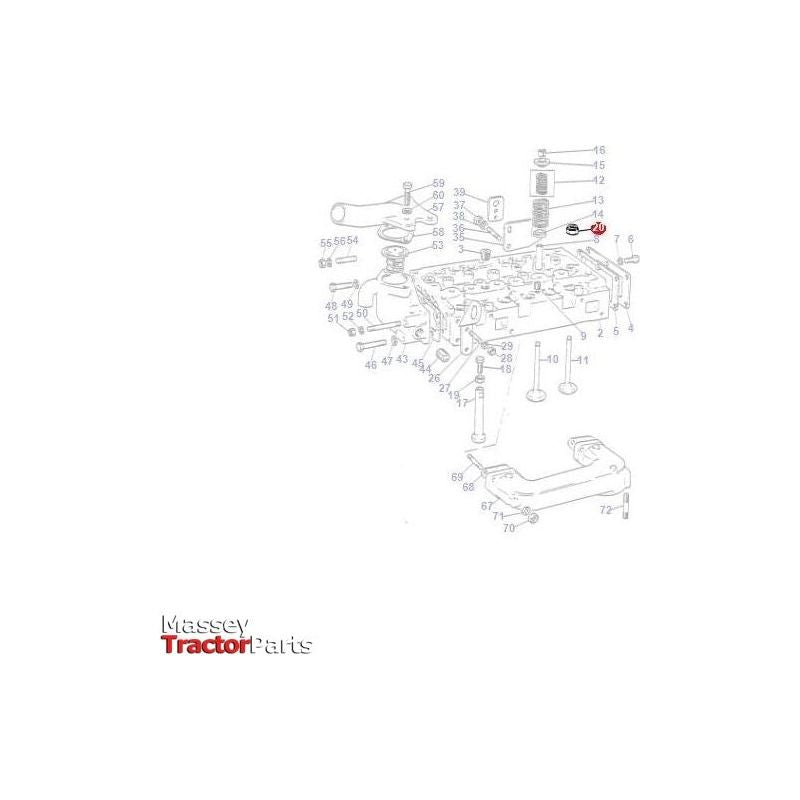 Massey Ferguson Nut Cylinder Head/Conrod - 1476245X1 | OEM | Massey Ferguson parts | Cylinder Head Studs & Bolts-Massey Ferguson-Block Components,Connecting Rods,Engine & Filters,Engine Parts,Farming Parts,Tractor Parts