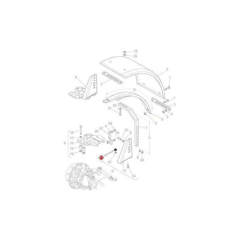 Massey Ferguson Nut Fender Pivot - F835700030060 | OEM | Massey Ferguson parts | Fenders-Massey Ferguson-2 Piece Fittings,Axles & Power Train,Bolts & Nuts,Bolts & O rings,Brake Hardware,Brakes,Farming Parts,Hydraulic Fluid Connectors,Hydraulics,Inserts,Machinery Parts,Nuts,Pedals,Plough & Cultivation Fasteners,SAE,Screws & Fasteners,Towing & Fasteners,Tractor Parts,Wheels & Mudguards