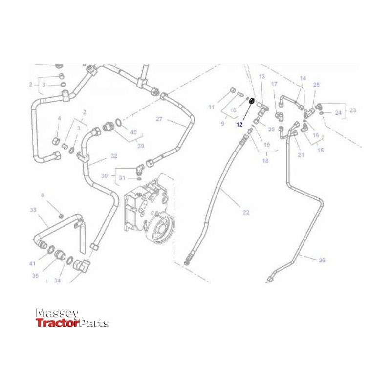 Massey Ferguson Nut M16X1.5 - 1440231X1 | OEM | Massey Ferguson parts | Wheel Nuts-Massey Ferguson-Bolts,Bolts & Set Screws,Farming Parts,Metric,Metric Fine,Nuts,Screws & Fasteners,Setscrews,Towing & Fasteners,Tractor Parts,UNC,UNF