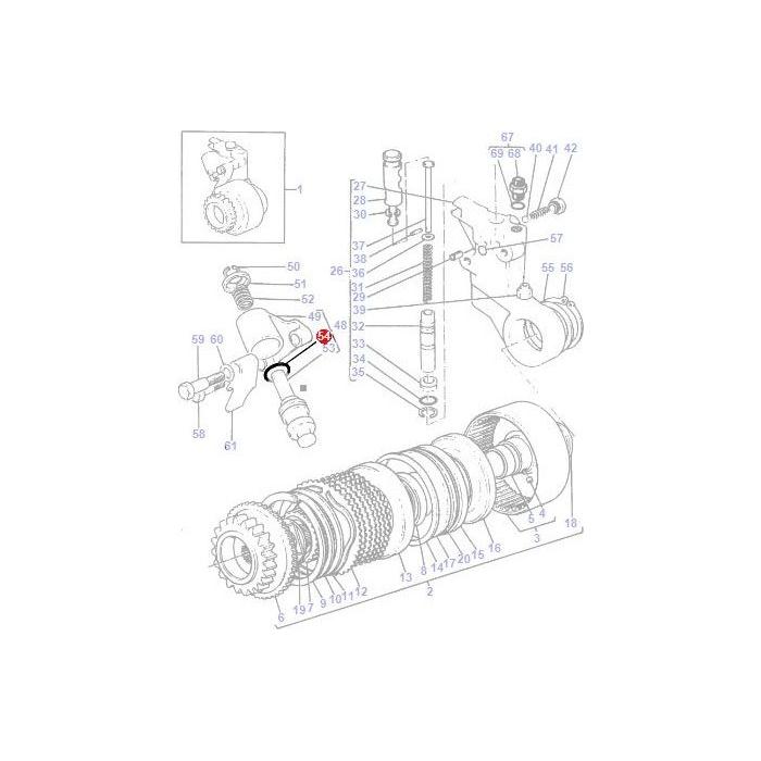 ORing Brake Piston - 364101X1 - Massey Tractor Parts