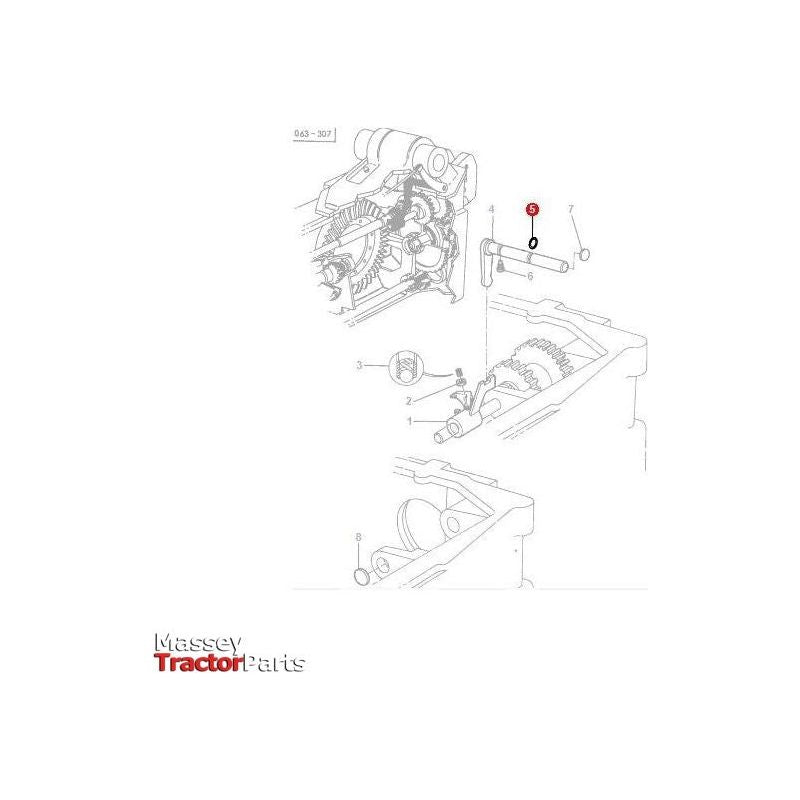 Massey Ferguson ORing Control Fork - 195868M1 | OEM | Massey Ferguson parts | PTO-Massey Ferguson-Axles & Power Train,Differential Housing,Engine & Filters,Farming Parts,O Rings,O Rings & Accessories,Rear Axle,Rear Differential Parts,Seals,Tractor Parts