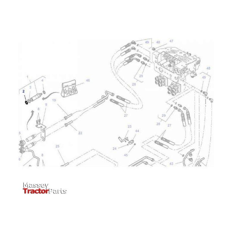 Massey Ferguson ORing Female Coupler - 368374X1 | OEM | Massey Ferguson parts | Tractor Spool Valves-Massey Ferguson-Farming Parts,Hydraulic Couplings,Hydraulics,Seal Kits,Tractor Parts