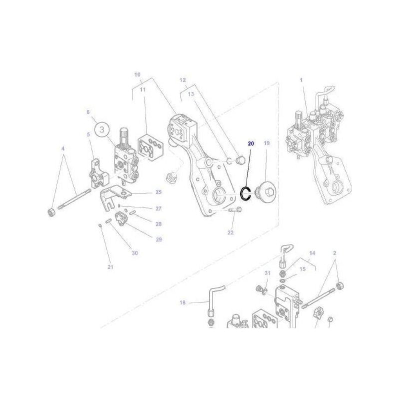 Massey Ferguson ORing Oil Cap - 3011410X1 | OEM | Massey Ferguson parts | Hydraulics-Massey Ferguson-Directional Monoblocks,Farming Parts,Hydraulic Valves,Hydraulics,Tractor Parts